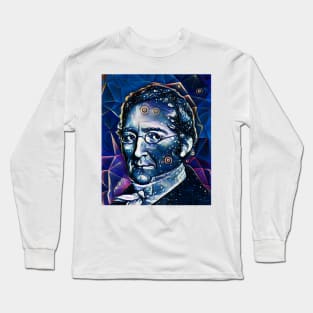 Bernard Courtois Dark Night Portrait | Bernard Courtois Artwork 5 Long Sleeve T-Shirt